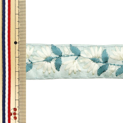 [Aus Menge 5] HandwerkBesätze 『2023 Indischer Stickereibesatz Grün x Grün 46210H]