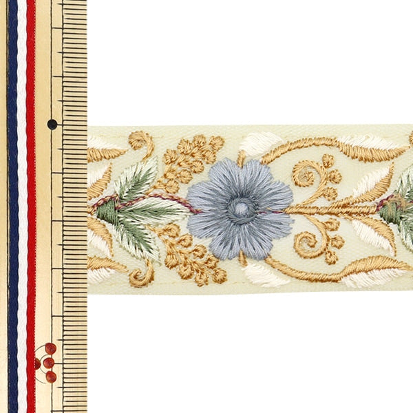 [Aus Menge 5] HandwerkBesätze 『2023 Indischer Stickereibesatz Grün x lila 3103a]