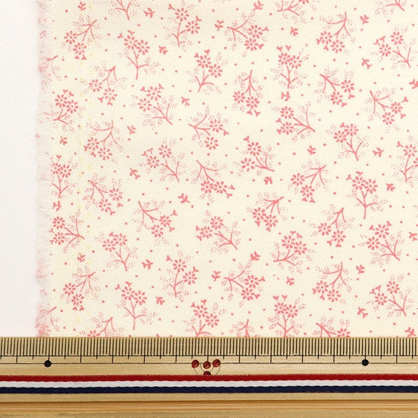 [From quantity 5] Fabric 『Sheeting Mini bouquet 2 pink NO-MIBO2-A]