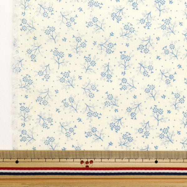 [De la quantité 5] tissu "Mini Bouquet 2 Blue No-Mibo2-B"