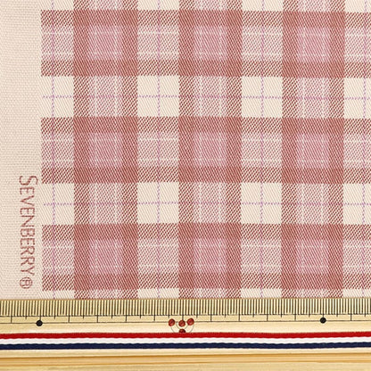 [De la quantité 5] tissu "Twill Basic Check Smoky Pink 88320-1-13"