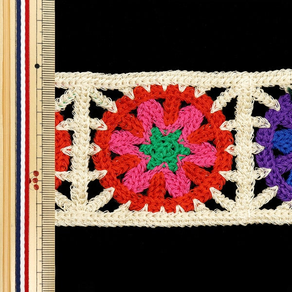 شريط للأشغال اليدوية "شريط تريكو مربع عاجي KB2354"