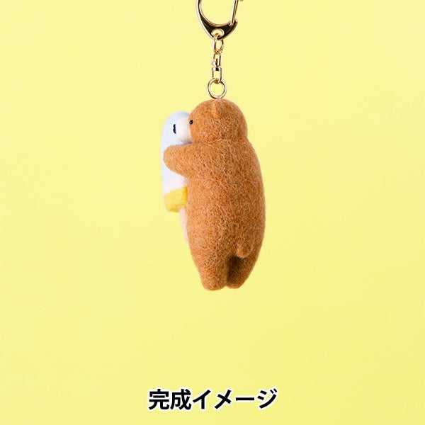 羊毛フェルトキット 『茶クマとソーダアイスバー H441-632』 Hamanaka