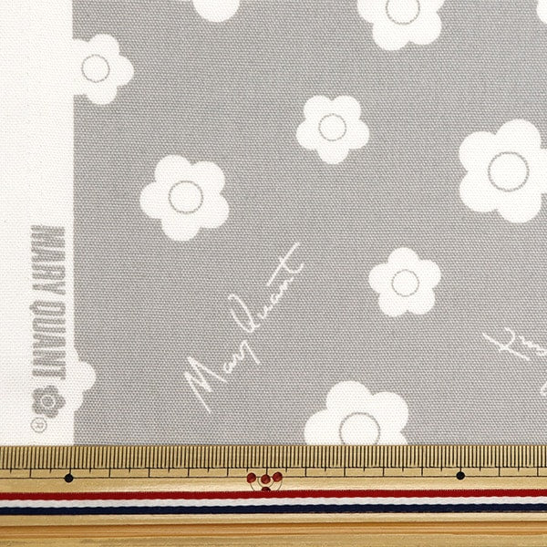 [De la cantidad 5] Fabric "Ox Mary Quant Small Flower Grey AP1020S-1D"