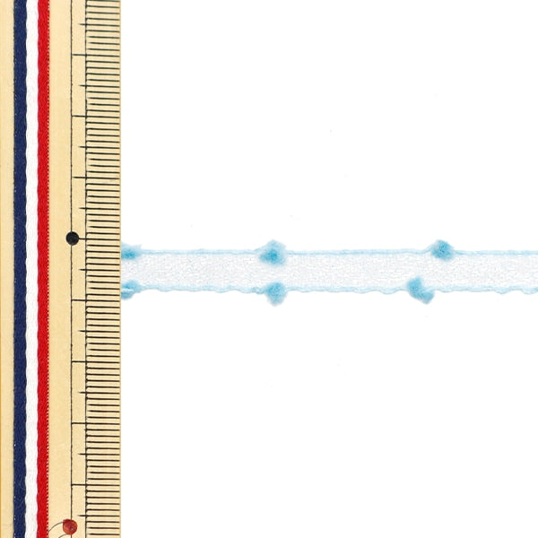 [De la cantidad 5] Cinta "Organdy Puff 7th Color aproximadamente 1 cm de ancho 0482" Aoyamaribbon aoyamaCinta