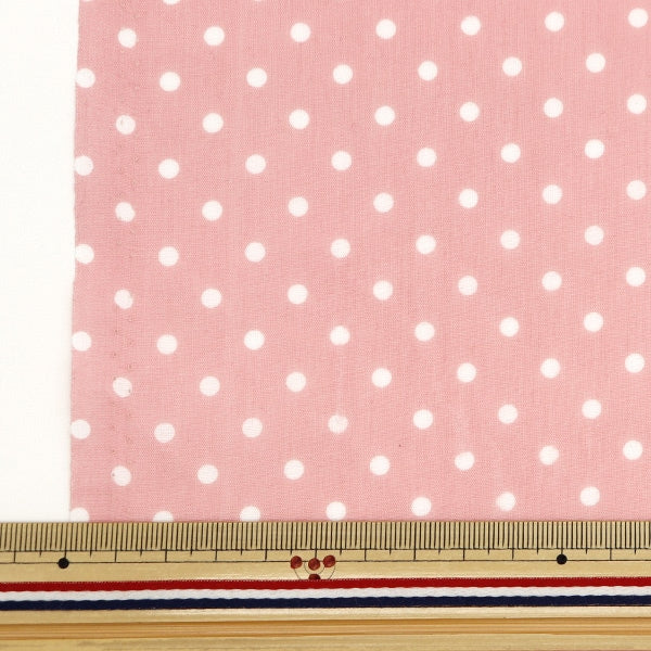 [De la quantité 5] tissu "tc large point petit rose pas-nots-pk"