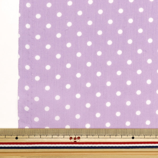 [من الكمية 5] القماش "TC Broad Dot Small Purple NOT-DOTS-PP"