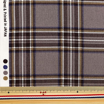 [Dalla quantità 5] tessuto "Tartan Tartan check greju check-a"