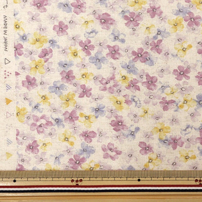 [From quantity 5] Fabric "MOMEN-T moment cotton linenSheeting Sprding flower generation 142-1350-C1]