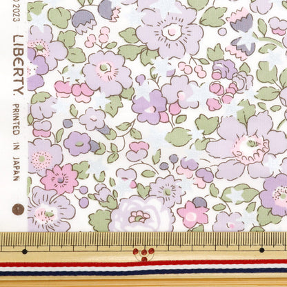 [From quantity 5] Fabric "Liberty Fabric Tana lawn Betzista Purple 36368406J24B] [Yuzawayaoriginal】