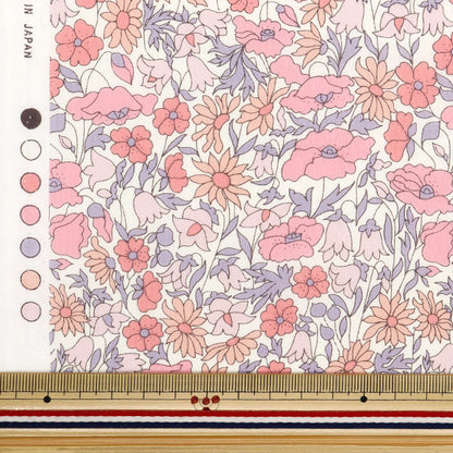 [From quantity 5] Fabric "Liberty Fabric Tana lawn Poppy and Daisy 3632104-J24A] Liberty Japan