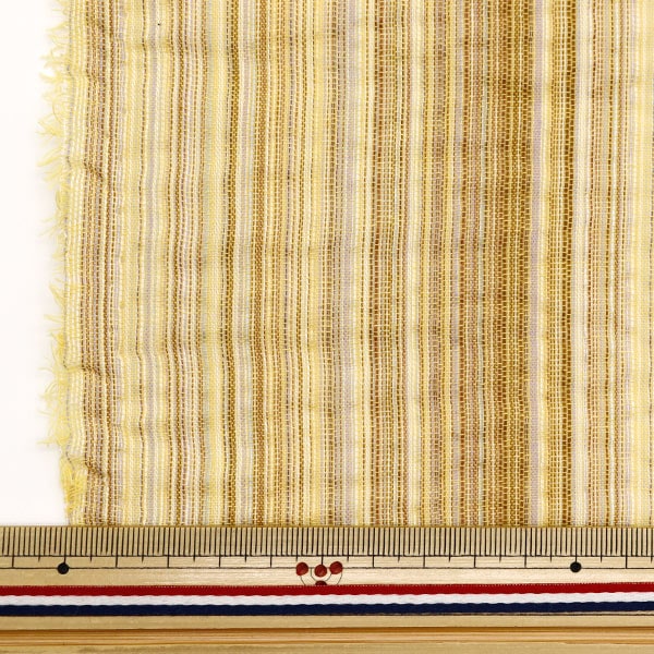 [De la quantité 5] tissu "shijira tissant jaune Nos-017-22"