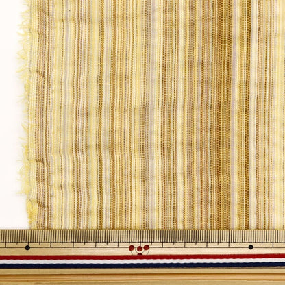 [De la quantité 5] tissu "shijira tissant jaune Nos-017-22"