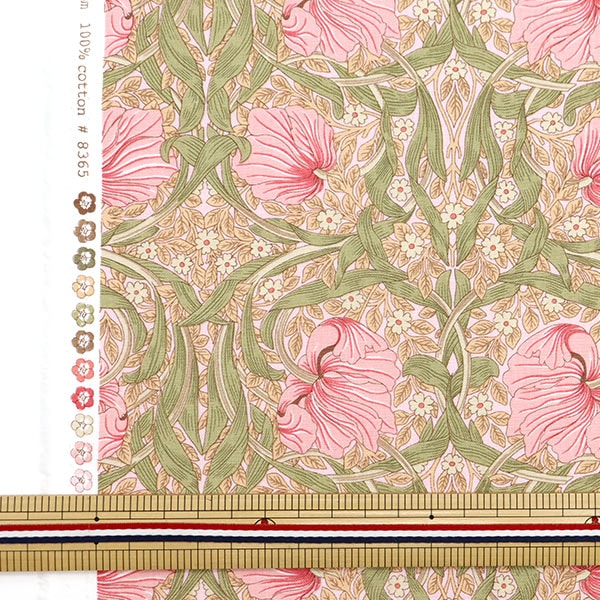 [From quantity 5] Fabric "Moda Best of Morris Sheeting Pinpanel Pink 8365-67]