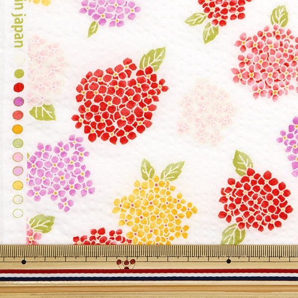 [From quantity 5] Fabric "Ripple Hydrangea White 38130-3A"