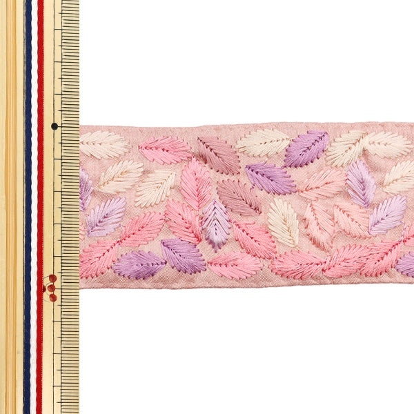 [De la cantidad 5] ArtilleraRibete "2024 Ribete bordado indio Pink X Purple M-151B"