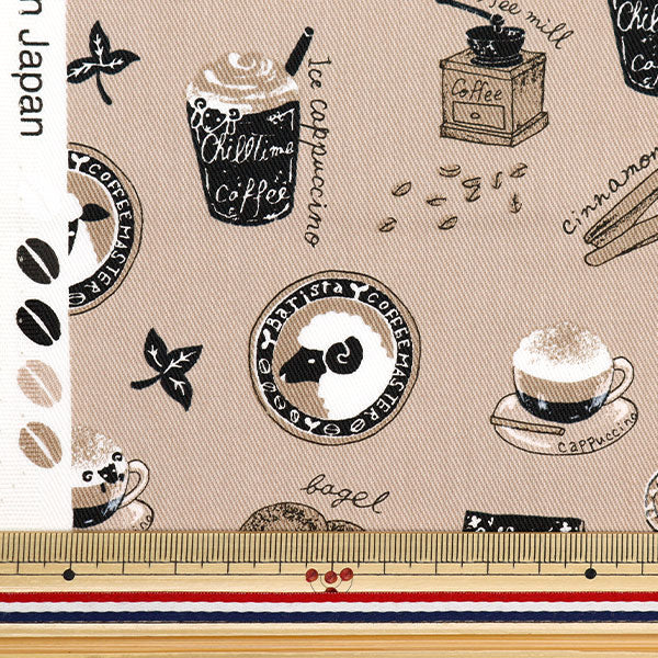 [Aus Menge 5] Stoff "Twilly Sheep Cafe Beige Twhca-be"