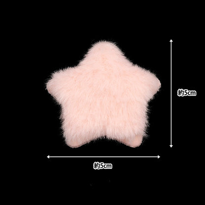 수예부품 "장식 모피 부품 분홍색 10-4324"