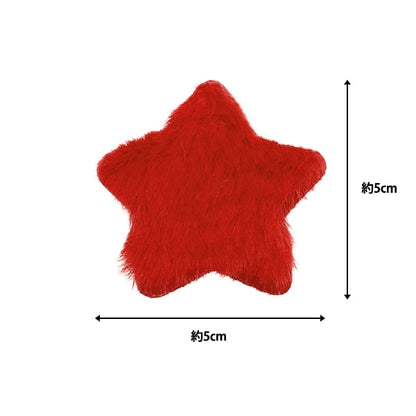 수예부품 "장식 모피 부품 스타 스타 레드 10-4325"