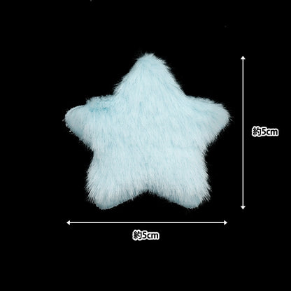 Handicraft parts "Decoration Fur Part Star Blue 10-4326"