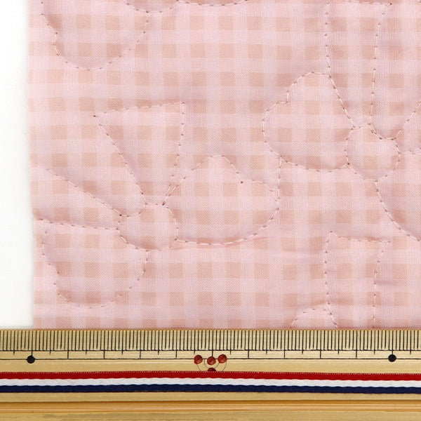 Tela "Crosta de colcha de nylon Corte de aproximadamente 130 cm x 50 cm de cinta rosa C-HS2245-3A"