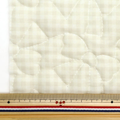 Tessuto "trapunta in nylon croce di circa 130 cm x 50 cm Bianco C-HS2245-3B"