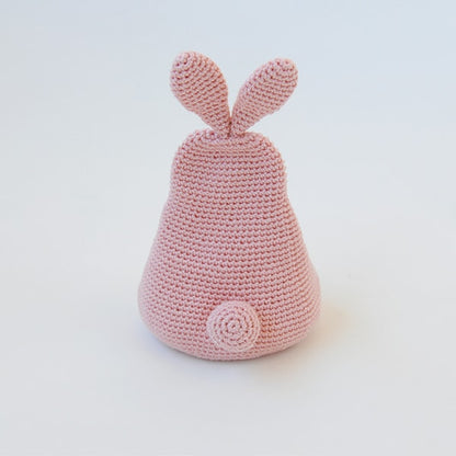 طقم الحياكة "حامل الهاتف الذكي على شكل أرنب كروشيه من القطن المغسول H145-245-011"