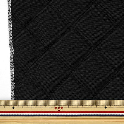 [Aus Quantität 5] Stoff "Waffel Nylon Quilt Black KSG-850-09"