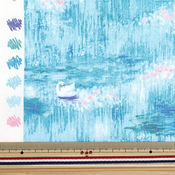 [From quantity 5] Fabric 『SheetingSoft processing palette Shiratori light blue 144-8049-E3]