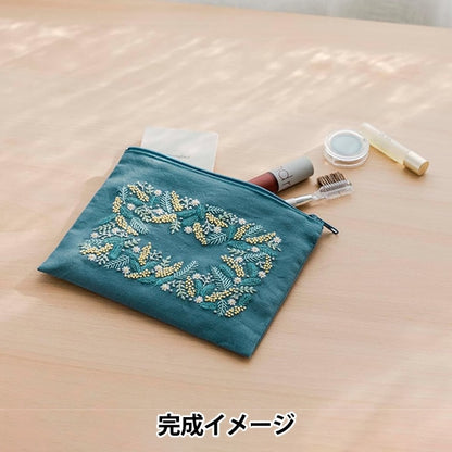 Комплект вышивки "Душераздирающая цветочная вышивка Юлы." Лекен Lecien Cosmo Cosmo