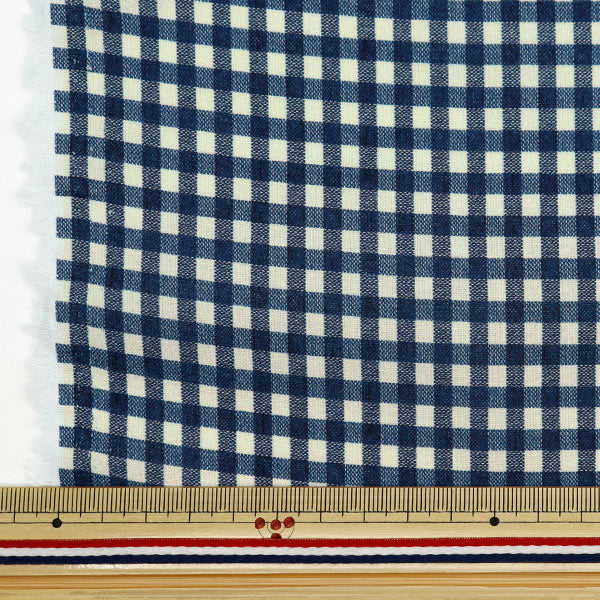 [De la cantidad 5] Fabric "Specia Digital Spec Gingham Navy B83240Z-30"