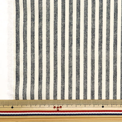 [From quantity 5] Fabric 『Sheeting Digital spec striped black B83240Z-60]