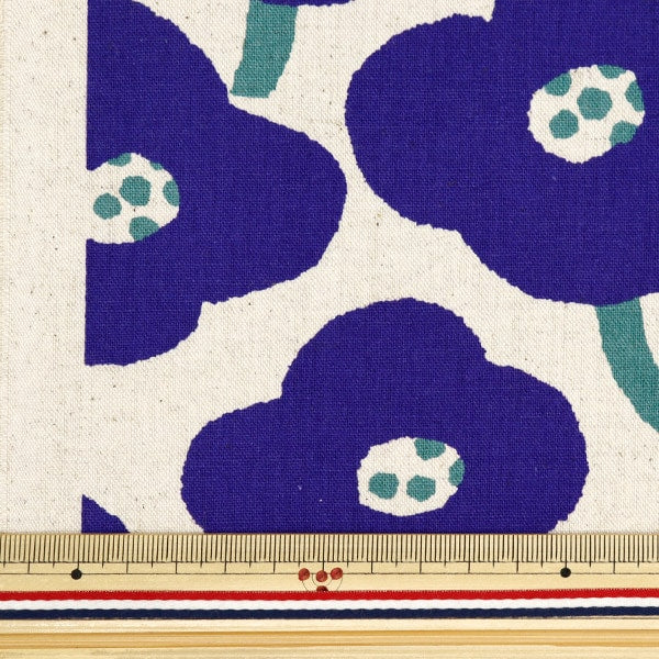 [From quantity 5] Fabric "Cotton hemp canvas poppy 850430-1-3"