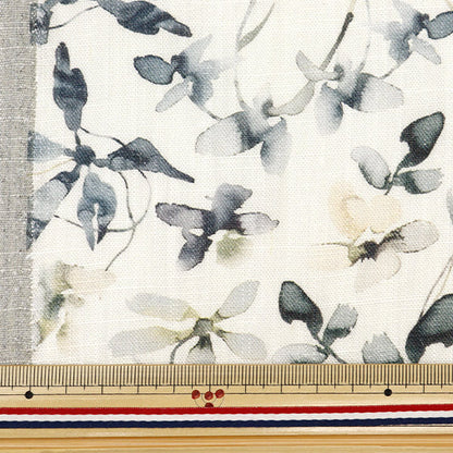 [From quantity 5] Fabric "Toromi Lineprint Inkjet Flower Pattern LIRYP-INK-GR"