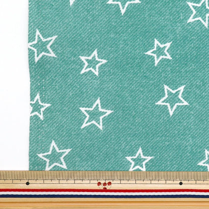 [De la cantidad 5] Fabric "Sheading denim Lixtl Green No-Dest-A"