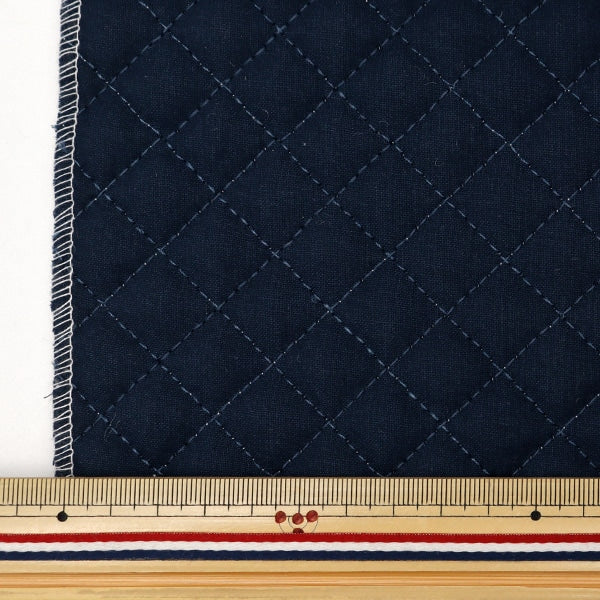 [From quantity 5] Fabric 『SheetingQuilting navy QYSCTC-56NV]