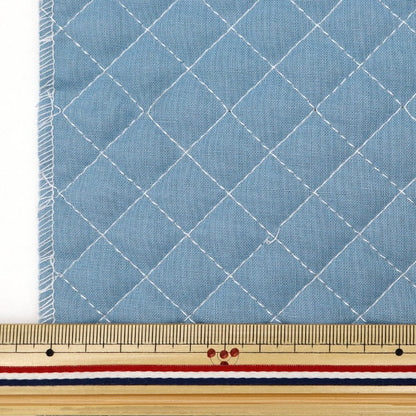 [From quantity 5] Fabric 『SheetingQuilting Blue Gray QYSCTC-61BG]