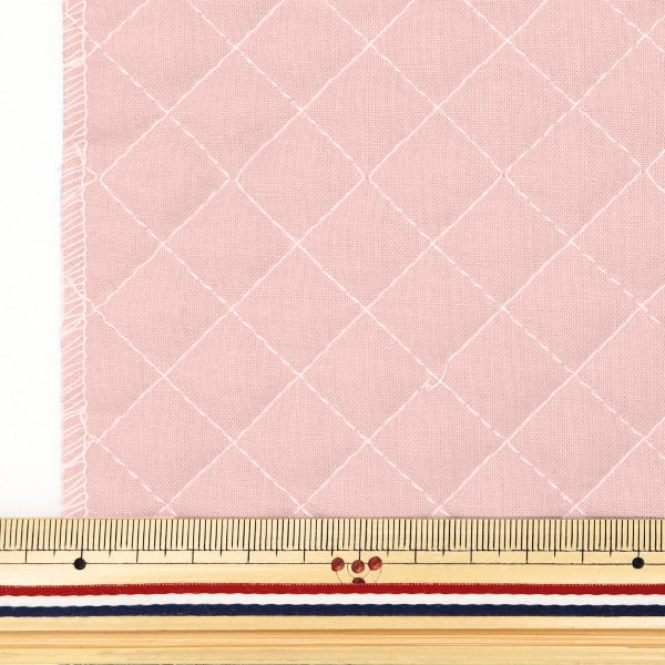 [Aus der Menge 5] Stoff "Blatt Quilt weich rosa beige qysctc-204spb"