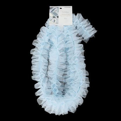 تول "شريط تول مزركش بزهرة نيرولي أزرق فاتح NR-03" KIYOHARA