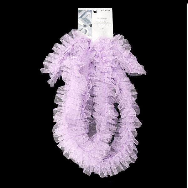 تول "شريط تول مزركش بزهرة النيرولي أرجواني NR-03" KIYOHARA