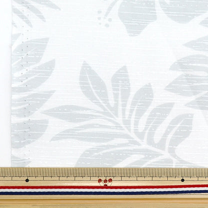 [De la quantité 5] Tissu "feuille d'amplint hawaii gris ap4700-4a"