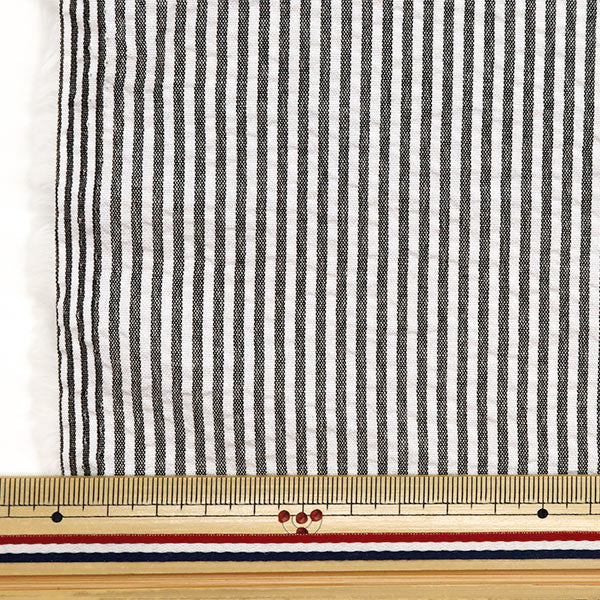 [De la quantité 5] Tissu "Polyester mélange Stripe Stripe Stripe Grey SS2416Y-21"