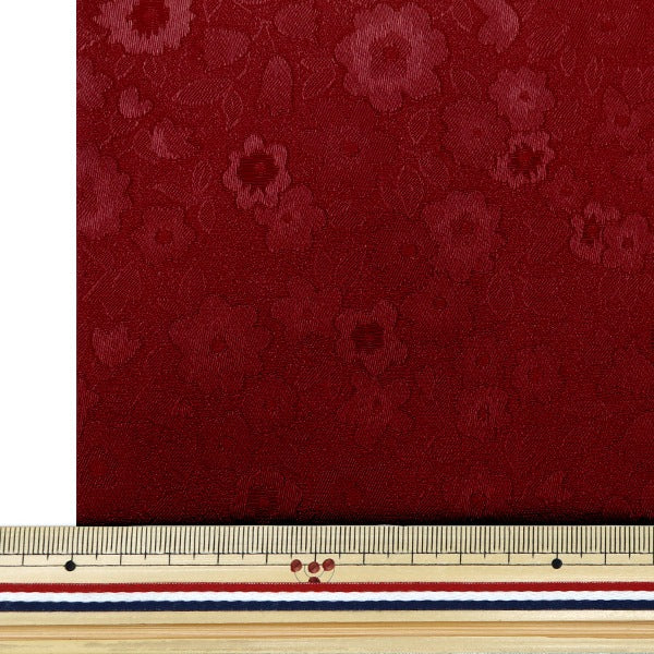 [De la quantité 5] Tissu "Satin Jacquard Kohana Wine SJ2408BB-06"