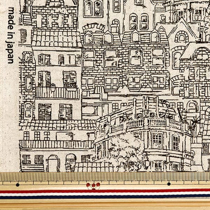 [De la cantidad 5] Fabric "Cotton Hee Canvas Home Town Brown Clchome -Br"