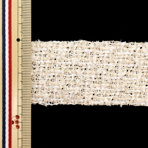 【数量5から】 手芸用テープ 『ネロリローズ ツイードテープ 38mm ベージュ NR-05』