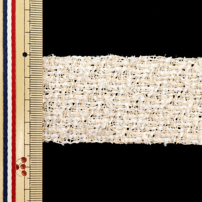 【数量5から】 手芸用テープ 『ネロリローズ ツイードテープ 38mm ベージュ NR-05』