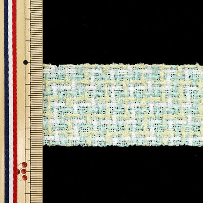 [수량 5에서] 수예"Nerori Rose"테이프 트위드테이프 38mm 녹색 NR-05]