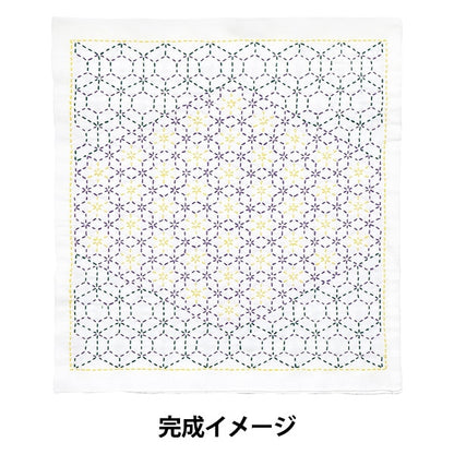 Kit de broderie "Kit Sashiko Hanifukin Wahaku Sanctuaire SK-461" Olympus ou Impass