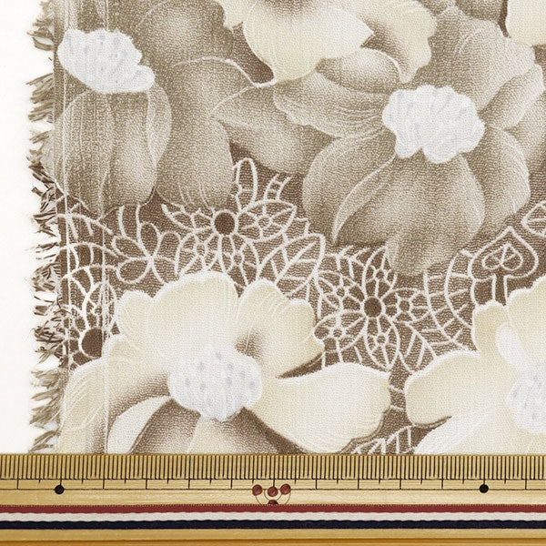 [Dalla quantità 5] tessuto "Takashima Chiji giapponese pattern floreale beige 205041-24"