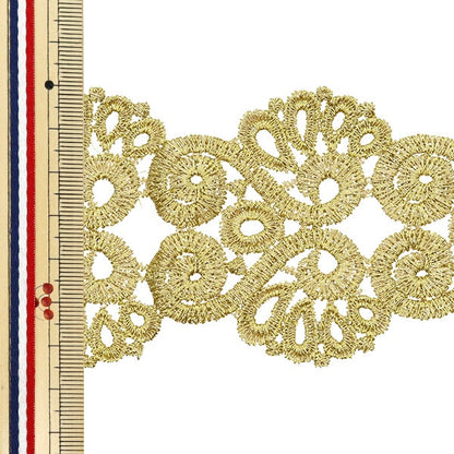 [Из количества 5] ремесленникОтделка "Металлическое кружево около 6,5 см ширины GY-99-24-5"